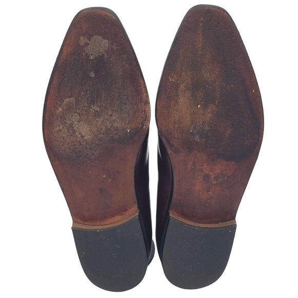 Italy Giorgio Brutini Men\'s size 8 Burgundy Leather oxford dress shoes main image 8